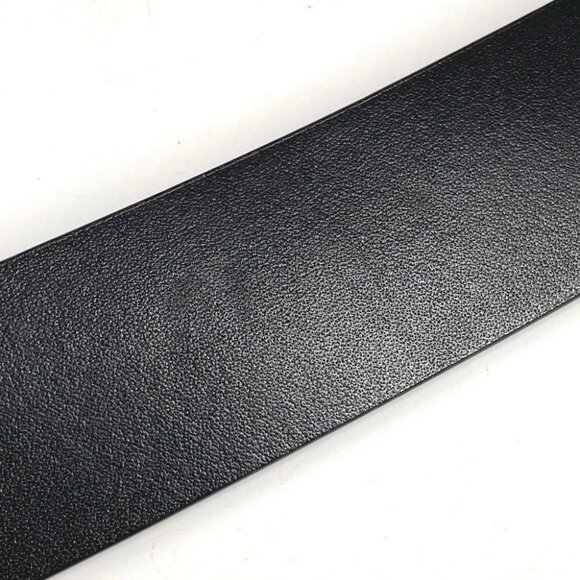 BURBERRY TB logo Buckle belt for bottoms belt Leather Black/SilverHardware - Picture 11 of 12